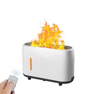 Neuer beliebter Cool Mist Ultraschall LED Raum 3D Flame Aroma ätherisches Öl Diffusor Tragbarer H2O Flame Air Fire Luftbe feuchter für Babys