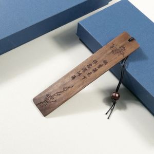 Hot Selling Wooden <b>Bookmark</b> Customable Wooden Crafts Laser Engraved Lettering DIY - Product Image 2