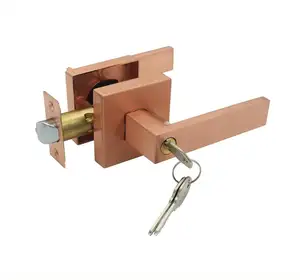 Maniglie moderne della leva della porta di legno di sicurezza di alta qualità serratura interna serratura della maniglia della porta set serratura della porta