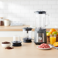 Nieuw ontwerp 3-in-1 PC onbreekbare kan voedselblender molen snijmachine hoge snelheid elektrische multifunctionele huishoudelijke smoothie maker