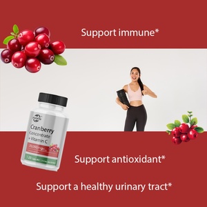 Cápsulas de Arándano OEM/ODM para Apoyar el Tracto Urinario, el Sistema Inmunitario y Antioxidantes, Extracto Concentrado de Arándano, Vitamina C - Product Image 3