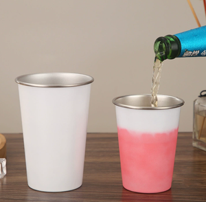 Vaso de Cerveza de Acero Inoxidable 304 DFM11 de 350 ml, 300 ml, 500 ml, Cambia de Color con el Frío, Color Rosa, Personalizado para Pub y Bar - Product Image 4