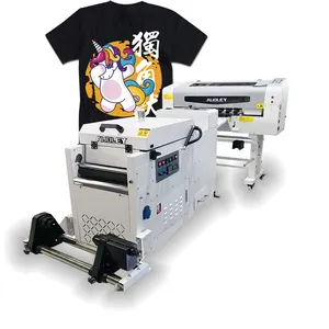 Audley cheap F1080 XP600 head digital logo printing machine dtf printer a3 for tshirt with shake powder dryer machine for sale