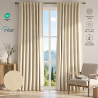 Cortinas Opacas Modernas para Sala de Estar, 100% Poliéster, Aislantes, para Todas las Estaciones, con Ojales, Plisadas, Integradas, con Apertura Bipartida Izquierda/Derecha