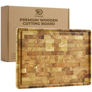 <span class=keywords><strong>Planche</strong></span> à découper en bois de <span class=keywords><strong>teck</strong></span> à grain transversal SmartBuy pour la cuisine - Product Image 1