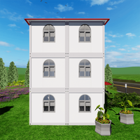 Nouvelle conception de maison préfabriquée modulaire de luxe à 3 étages, en conteneurs démontables, kit d'appartement prêt à poser