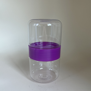Rỗng trong suốt Pet kẹo lưu trữ hai mặt Snack Jar linh tinh hạt hoa trà playdough bao bì container - Product Image 2