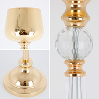 Nouveau gobelet en fer pour l'arrangement floral, décorations de mariage et d'anniversaire, design moderne et simple, vase doré