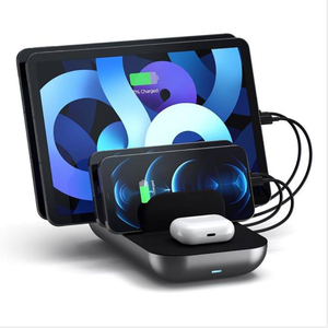 Escritorio Universal 5 puertos teléfonos móviles Multi dispositivo <span class=keywords><strong>cargador</strong></span> multifuncional Usb estación de carga inalámbrica para tableta teléfono celular - Product Image 1