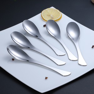 Cuchara de cola de pez de alta calidad personalizada, cuchara de acero inoxidable para cocina, hotel, restaurante - Product Image 4