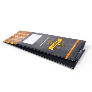 Sacs en papier kraft ZJPACK recyclables de qualité alimentaire, avec logo personnalisé, pour emballage de snacks, résistants à la graisse, fond en V, avec bec verseur supérieur - Product Image 2