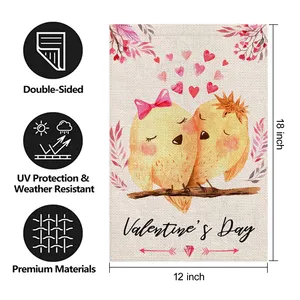 Personalized Garden Flag Create A Beautiful Outdoor Setting For Valentine's Day.