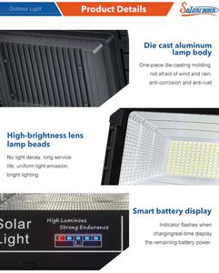 Projecteur solaire LED extérieur en aluminium, 3 niveaux de luminosité, 4 modes de détection, 1000W, double tête - Product Image 5