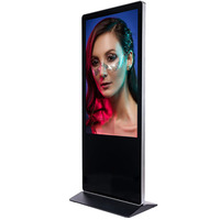Kiosque publicitaire numérique multifonctionnel sur pied avec écran tactile LCD Android de 43 pouces, affichage numérique