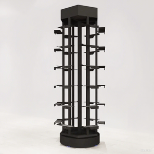 חנויות קמעונאיות יציב 24 יחידות מתלה מתלה מתלה מתכת מסתובבת - Product Image 5