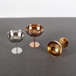 Vaso <span class=keywords><strong>de</strong></span> Cóctel <span class=keywords><strong>de</strong></span> Acero Inoxidable con Recubrimiento <span class=keywords><strong>de</strong></span> Titanio, Tazón para <span class=keywords><strong>Postre</strong></span>, Helado, Pudín, Snacks y Batidos - Product Image 2