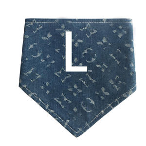 סיטונאי מעצב הסיטונאי קלאסי בסגנון ספורט יוקרתי כותנה פוליאסטר הדפסה מחמד צעיף משולש חתול כלב בנדנה - Product Image 4