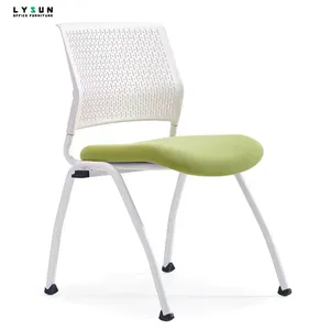 Armless Mesh Back Stackable Visitor Chair Staff Modern Conference Guest learning training chair