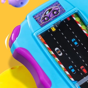 Consola de Juegos de Carreras Móvil, Mini Juego de Mesa, Juego de Carreras de Coches para Niños, Juguete de Rompecabezas Interactivo - Product Image 1