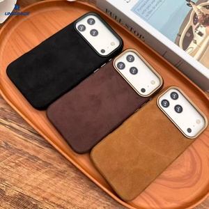 Étui pour <span class=keywords><strong>iPhone</strong></span> 16 <span class=keywords><strong>Pro</strong></span> en <span class=keywords><strong>Alcantara</strong></span>, étui de téléphone en <span class=keywords><strong>Alcantara</strong></span>, étui en cuir pour téléphone portable <span class=keywords><strong>14</strong></span> <span class=keywords><strong>Pro</strong></span> Max - Product Image 5