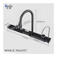 Évier de cuisine intelligent à écran LED numérique, édition en gros, multifonction, cascade, en acier inoxydable, à cuve unique, grand évier de cuisine
