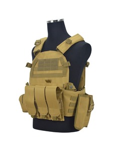 DFTV01 Outdoor <b>Men</b> Cosplay Games Tactical Vest with MG <b>Pouch</b> Faster Detach Molle Platform Black Khaki OD Green - Product Image 1