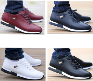 <span class=keywords><strong>Scarpe</strong></span> Casual da Uomo in PU di Alta Qualità, <span class=keywords><strong>Comode</strong></span>, Antiscivolo, Traspiranti, con Lacci, Stile Sneaker - Product Image 2