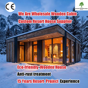 Cabaña de Madera Aislada Ecológica al por Mayor, Casa Personalizada para Complejos Turísticos de Esquí en Montaña, Certificación CE para Complejos Turísticos - Product Image 1