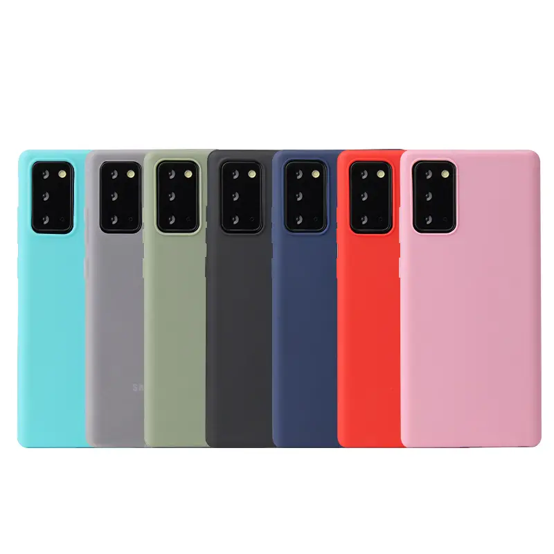 Note 20 Case, Ultra Thin Slim Fit Candy Color Matte Soft Silicone TPU Back Cover Phone Cases For Samsung Galaxy Note 20 Ultra