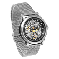 BOMAXE Top Private Label Squelette Montre Analogique Unique Mode Squelette Cadran Affichage Résistant À L'eau Bande Largeur 22mm