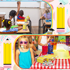 Lot de 12 boîtes à popcorn pour la <span class=keywords><strong>rentrée</strong></span> scolaire, motif crayon de dessin animé, en papier robuste, pour récompenses en <span class=keywords><strong>classe</strong></span>, collations ou cadeaux pour les élèves du primaire - Product Image 6