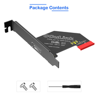 Kartu Adaptor PCIe 1X OCuLink SFF-8611/8612 Ekspansi SSD NVMe Kompatibel dengan Slot PCIe 1x/4x/8x/16x Gen 4.0 3.0 U.2 untuk Desktop