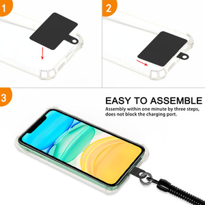 <span class=keywords><strong>Cordon</strong></span> anti-perte pour téléphone portable avec ressort, clip pour coque de téléphone, <span class=keywords><strong>cordon</strong></span> de poignet, sangle de <span class=keywords><strong>cou</strong></span> rembourrée - Product Image 5