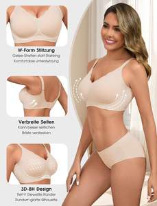 Soutien-gorge sans fil Vtelor pour <span class=keywords><strong>femmes</strong></span>, push-up, grandes <span class=keywords><strong>poitrines</strong></span>, maintien ferme, sans couture, confortable, bustier gothique, Chine - Product Image 2