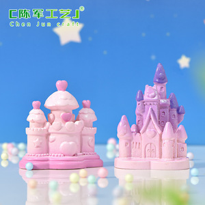 Vendita Diretta dalla Fabbrica Weij: Accessori per Decorazione Torte con Castello delle Fiabe e Micro-Paesaggio, Ornamenti <span class=keywords><strong>in</strong></span> Resina Dream Moon - Product Image 3