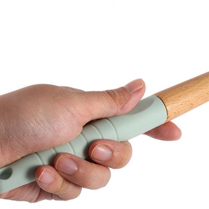 Wholesale Silicone Kitchenware Spatula Whisk Tongs Cooking <b>Tools</b> Kitchen Utensils Set With Wooden Handle - Product Image 5