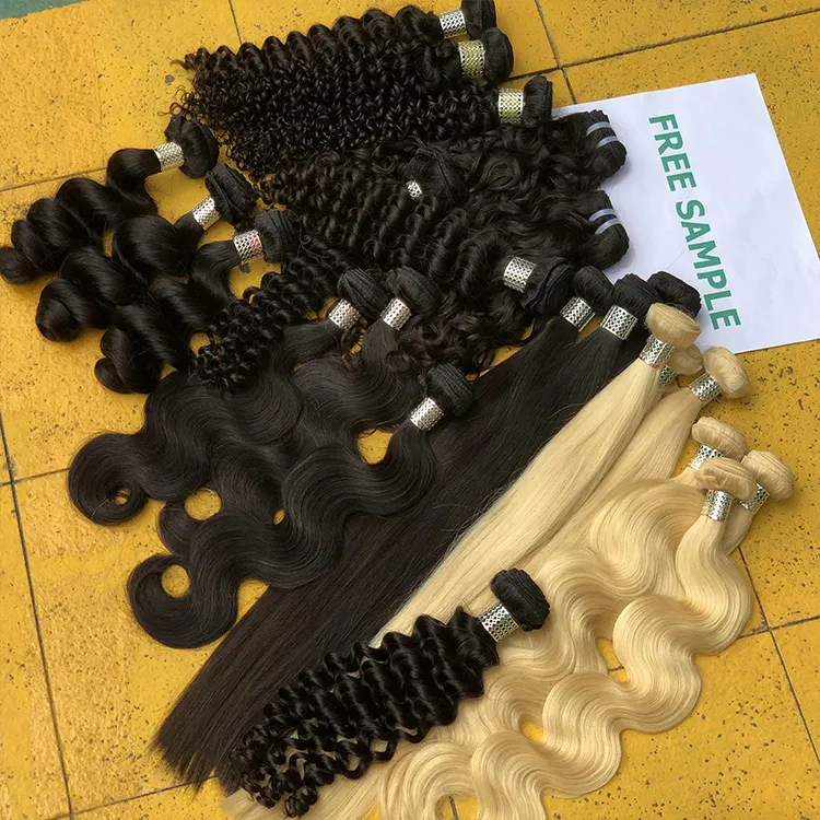 JP Raw Brazilian Cuticle Aligned Silky Bone Straight Bundle Mink Virgin Double Drawn Human Hair Extension For Black Women Vendor