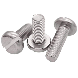 Viti meccaniche viti a due staffe a testa tonda scanalate in acciaio inossidabile - Product Image 6