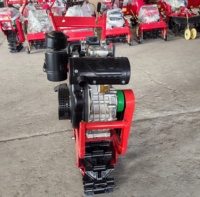 BSR BSR338S Pequeño Tractor Cultivador de Cadena Única con Motor Diésel de 173F/7HP Refrigerado por Aire para Labranza Agrícola