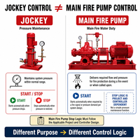 Système de pompe incendie emballé EDJ conforme à la norme NFPA 20, unité de protection incendie intégrée diesel-électrique à double entraînement, industrielle, 1,5 CV, OEM