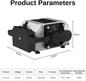 Kit de pompe à air assisté par laser pour machine de gravure ou de découpe, débit d'air réglable max. 26 L/min, pompe d'assistance à l'air - Product Image 5
