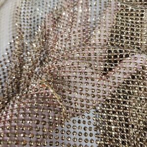 Tela <span class=keywords><strong>de</strong></span> red elástica <span class=keywords><strong>de</strong></span> diamantes <span class=keywords><strong>de</strong></span> imitación redondos con piedras preciosas <span class=keywords><strong>de</strong></span> cristal dorado brillante para ropa <span class=keywords><strong>Sexy</strong></span> <span class=keywords><strong>de</strong></span> mujer DIY - Product Image 6