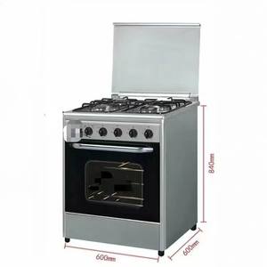 Cuisinière électrique 60cm <span class=keywords><strong>4</strong></span> brûleurs 2 <span class=keywords><strong>gaz</strong></span> 2 avec four 80L Cuisinière électrique à <span class=keywords><strong>gaz</strong></span> grande capacité Four Combo <span class=keywords><strong>4</strong></span> brûleurs Acier inoxydable - Product Image 4
