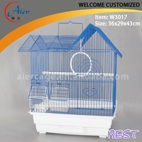 Cage d'élevage professionnelle pour oiseaux et animaux de compagnie, petite, 47x47x93cm, avec plateau en plastique écologique, utilisation intérieure/extérieure, en fer coloré