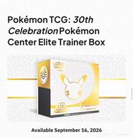 Pre-ordenar Caja de Entrenador Élite de la 30ª Celebración de TCG, Exclusiva del Pokémon Center, Sellada de Fábrica en EE. UU., Caja Coleccionable del Juego de Cartas Intercambiables