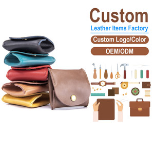 Japanese Style Genuine Leather Mini Coin <b>Purse</b> Trendy INS Earphone Pouch <b>Small</b> Change Wallet Vintage Cowhide Storage Organizer - Product Image 1
