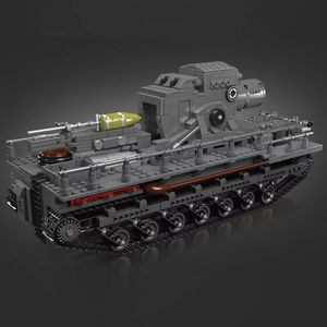 MOULD KING 20028 Bloques de construcción de tanques de control remoto militar-Construye el modelo Karl Mortar-Regalos ideales para niños - Product Image 3