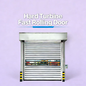 Portes Rapides Modernes en Alliage d'Aluminium à Rail <span class=keywords><strong>de</strong></span> Guidage Turbine avec Fonction Anti-Vent, Surface Finie pour Utilisation en Atelier - Product Image 1
