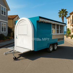 Camión Comercial de 4 Ruedas, Remolque de Comida Móvil Personalizado con Cocina Completa, Carrito de Venta de Hot Dogs - Product Image 3