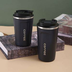 Stainless Steel Tumbler Vacuum Flask With Lid Coffee Travel Mug Minimalist Design 12-24 Hours Thermal Insulation - Product Image 4